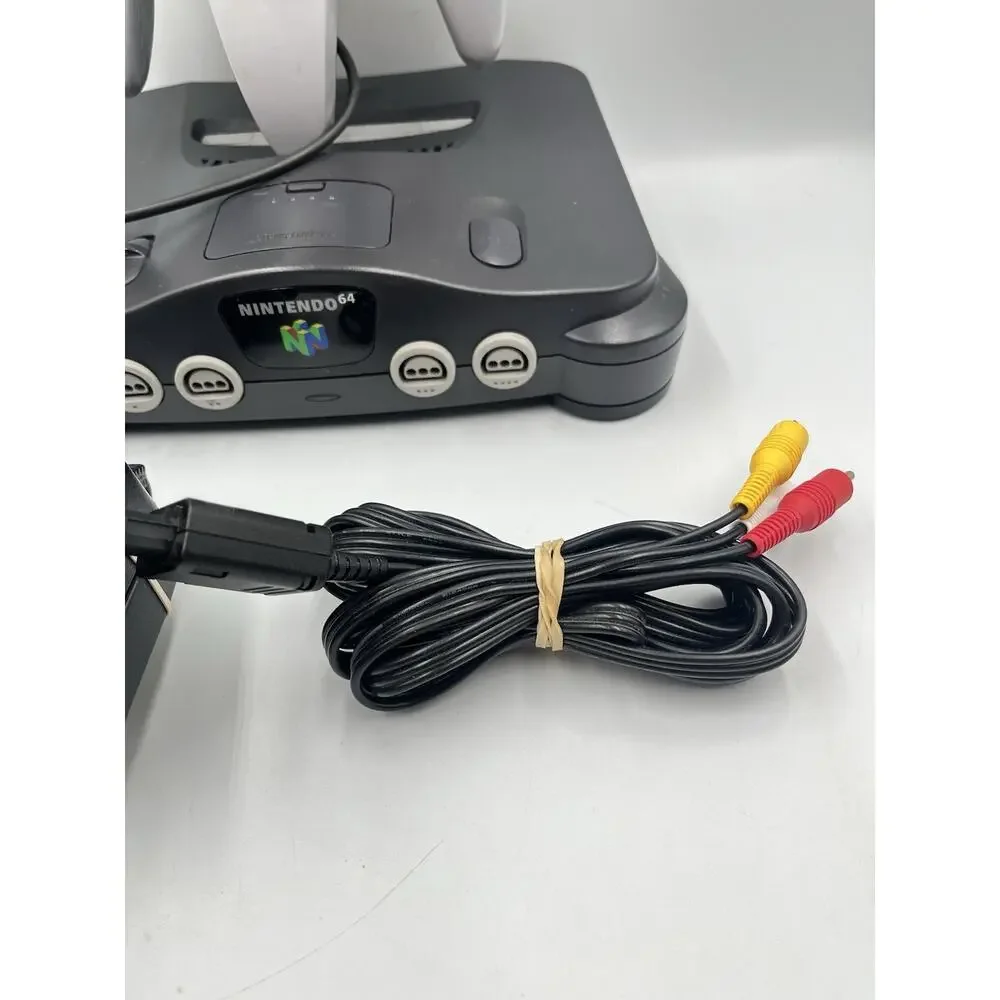 Nintendo 64 N64 Game Console w/ Gray Controller + Cords - TESTED Region Free JP